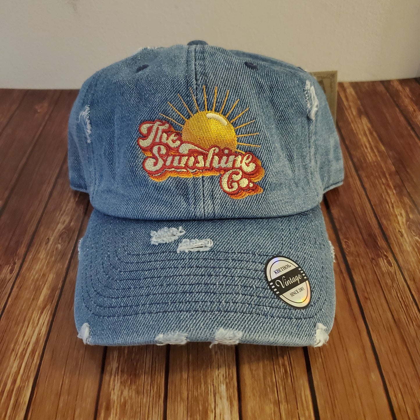 Custom Embroidered Distressed Hat