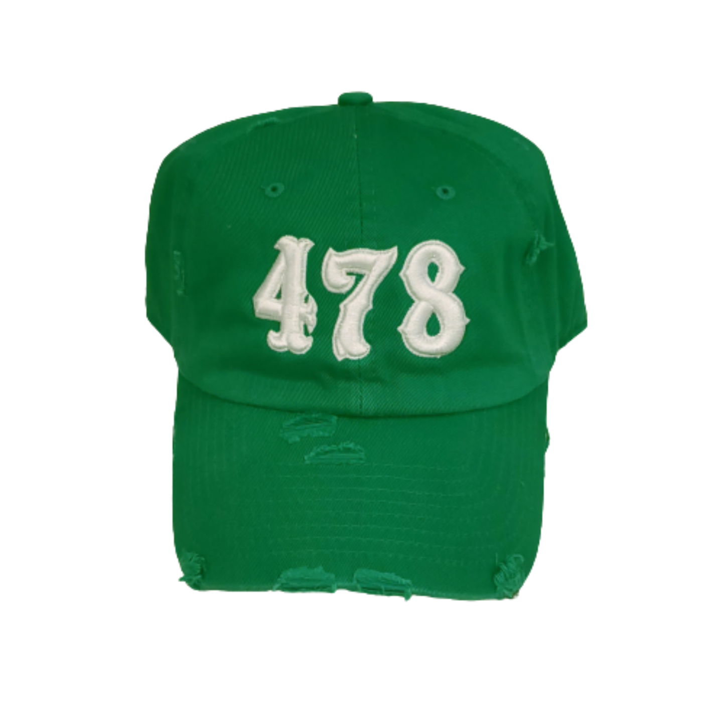 Custom Area Code Distressed Hat