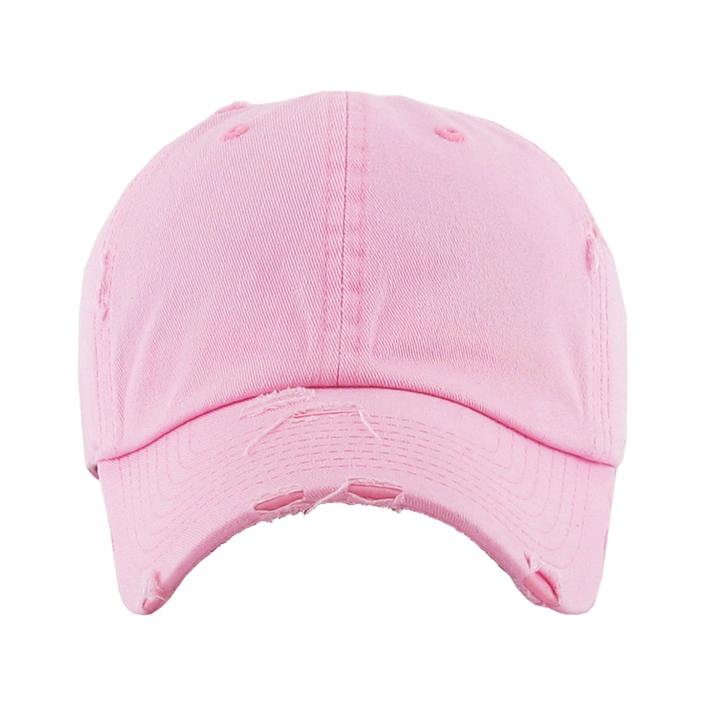 Pink & White Distressed Hat (Your Code)